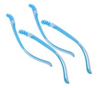 Healeved 2 Pairs Silicone Replacement Glasses Arms, Anti-Slip Flexible Eyeglass Legs Suitable for Reading Sessions and Extended Wear the Day