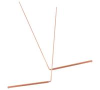 Healeved 2 Pcs Copper Dowsing Rods for Water and Spirit Detection, Single-Head Round Ball Design, Divining Tools for Treasure Hunting and Buried Items Detection, Suitable for Amateurs and