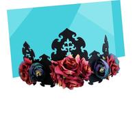 Healeved 2 pcs Halloween Wreath Hair Band Crown Hair Hoop Vintage Style Felt Cloth Accessory for Women Wedding Party Photography Festival