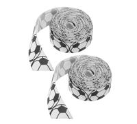 Healeved 2 Rolls Football Ribbon Decorative Ribbon for Wrapping and Box Can Be Easily Cut for Decoration and Craft Projects