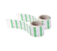 Healeved 2 Rolls of Green Self-Adhesive Calibration Labels Writable Surface and Quick Application for Pallets and Warehouses Practical Quality Control Inspection Stickers