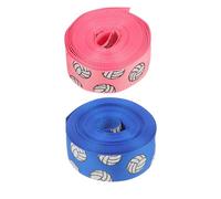 Healeved 2 Rolls Sport Volleyball Ribbon: 22mm Printed Ribbon for Team Spirit - Volleyball Hair Accessories - Cheerleader Crafting - Locker Decorations Streamers