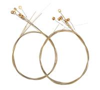 Healeved 2 Set Metal Lyre Harp Strings 7 Strings Musical Instrument Steel Pure Tonal Quality Pitch Stability for Beginners and Harp Lovers