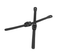 Healeved 2 Sets Adjustable Inline Skate Replacement Straps with Black Buckles 280mm Length, Heart-Shaped Fine-Adjust Buckle and Screws for Roller Skates, Ice Skating Shoes Fixing