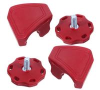 Healeved 2 Sets Football Helmet Visor Clips Screws Fasteners Nylon Replacement Parts for Secure Fit and Enhanced Visibility on The Field during Game Breaks