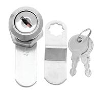 Healeved 2 Sets Keyed Cam Cabinet Locks 5/8” Zinc Alloy Drawer Lock with Keys for Rv Storage Door, Mailbox, Tool Box and File Cabinet Security