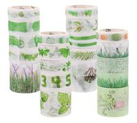 Healeved 20 Rolls Washi Tape Set for DIY Scrapbooking, Photo Album, and Diary Decoration - Creative Paper Tape Random Patterns for Crafting and Wrapping
