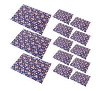 Healeved 20 Sheets Eid Mubarak Decorative Paper Muslim Holiday Wrapping Paper with Moon Star Mosque Patterns Smooth Surface DIY Friendly Crafting for Family Gatherings