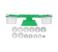 Healeved 200g/1g Portable Balance Scale Weights, Laboratory Weighing Scale for Science Experiments, Teaching Tool for Primary School Mathematics