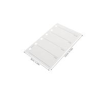 Healeved 200pcs A7 Binder Inserts Weekly Organizer Inserts 4.7x3.1" 120gsm Double-sided Planner Paper 6-hole Punched Flexible Creativity Portable for School Unique Layouts