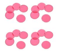 Healeved 200pcs Bingo Chips for Wands and Boards, Lightweight Red Plastic Counters with Metal Ring, for Outdoor Gatherings and Family Events