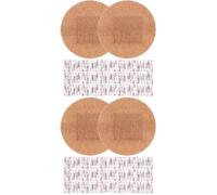 Healeved 200pcs Breathable Fabric Hemostasis Patches Flexible Wound Protectors for Safe Trauma Care and Clothing Use Large Round Adhesive Spot Plasters for Fingertips and Joints