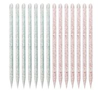 Healeved 200pcs Manicure Rod Tool Nail Diamond Dotting Rod Dual-headed Structure Practical Abs Material Convenient to Carry for Nail Art Creation DIY