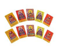 Healeved 2025 Year of the Snake Chinese Tai Sui Cards 10pcs Feng Shui Amulet Wealth Protection Wu Sui General Colorful Printed Religious Blessing Tags for Home and Office