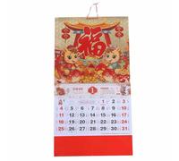 Healeved 2026 Feng Shui Wall Calendar Horse Zodiac, Traditional Chinese Lunar Year Hanging Calendar, Monthly Planner for Home and Office Decoration