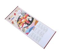 Healeved 2026 Horse Year Chinese Lunar Wall Calendar Paper Scroll Delicate Printing for Home Office Decoration Marking the Lunar Year and Bringing Good Luck