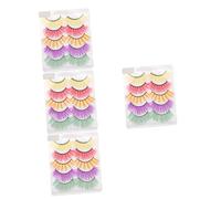 Healeved 20pairs Colorful False Eyelashes for Women Natural Look Eye Lashes Reusable Makeup Lashes for Dances and Parties Easy Application and Removal Durable and Attractive Design