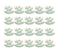 Healeved 20pcs Alloy Hobby Horse Pendant Charm, Blue, for Dangle, Sweater Chain, Keyring and Necklace, Cosplay Style Costume, Scrapbooking Project