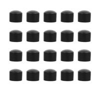 Healeved 20pcs Black Plastic Foosball Table Caps with Easy Installation and Lightweight Design, Simple and Elegant Football Machine Accessories for Table Protection
