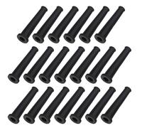 Healeved 20pcs Black Rubber Cable Sleeves for Wire and Cable Management at Home and Entertainment Center Sturdy Cord Sleeves for Effective Wire Covers