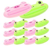 Healeved 20pcs Cartoon Animal Toothpaste Tube Squeezers, Compact and Lightweight Pp Toothpaste Dispenser Tools, Labour-Saving and Convenient for Facial Cleaner and Hand Cream Tubes
