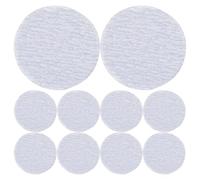 Healeved 20pcs Eye Liner Pencil Sharpener Sanding Pads for Pencils Multi-Functional Tool Fine Sandpaper Pads Lightweight Smooth Sharpening Dry Sanding Paper Silver Beauty Routine On-The-go