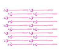 Healeved 20pcs Flamingo Gel Pens for Fine Tip 0.5mm Plastic Sign Gel Pens Cartoon Student Writing Supplies