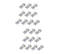 Healeved 20pcs French Tip Nails Kiss Press Manicure Nail Foil Art Almond Shape for Salon Home Use