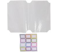 Healeved 20pcs Frosted Book Covers Plastic Book Films 22k Waterproof Self-Adhesive White for School Corner