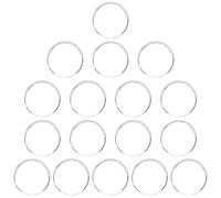 Healeved 20pcs Glass Nail Color Cards 1.5cm round Dome Nail Sample Display Tips at Home with Aesthetic Appeal and Multipurpose Use