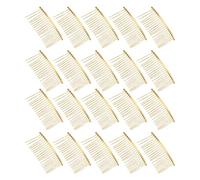 Healeved 20pcs Hair Combs for Women Side Combs with 20 Teeth, Iron Material, Stylish Gold Finish, Comfortable Daily Use, Sturdy Design, for Bridal Veil Decoration and Hair Styling