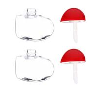 Healeved 20pcs Heart Shaped Lip Gloss Tubes Plastic Lip Balm Containers with 5ml Capacity for Making Your Own Gloss Samples and Daily Use