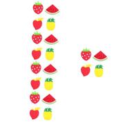 Healeved 20pcs Heavy Duty Scrub Sponge Wash Sponge for Kitchen Cleaning Fruit Shaped Dish Cleaning for Household Use