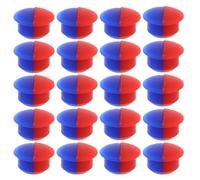 Healeved 20pcs Hot Cold Faucet Indicator Buttons, Silicone Faucet Water Temperature Caps for 6.7mm Holes, Red Blue Tap Index Markers for Kitchen and Bathroom Sink Accessories