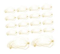 Healeved 20pcs Invisible Elastic Hair Nets for Women Nylon Mesh Bun Covers Chef Wig Hair Weaving Net for Daily Use