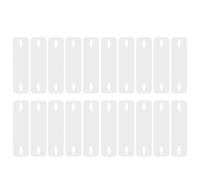 Healeved 20pcs Invisible Tie Insert for Men, Tie Collar Support Stay, Transparent Necktie Stabilizer for Work Shirts and Business Attire 4.80x1.18in