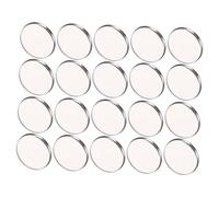 Healeved 20pcs Metal Eyeshadow Diy Palette Magnetic Empty Eyeshadow Storage Tray 36x3mm Round Makeup Container for Blusher and Lipstick Suitable for Makeup Artists