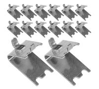 Healeved 20Pcs Metal Refrigerator Shelf Clips Freezer Rack Support Brackets Wire Shelf Pegs for Cooler and Storage Cabinet Replacement Parts for Commercial Fridge