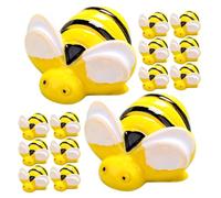 Healeved 20pcs Mini Resin Bee Ornaments Charms Accessories for DIY Craft Phone Case Headdress Lightweight Creative Bee Decorations for Photo Frames
