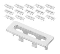 Healeved 20pcs Plastic Sink Hole Trim Caps Basin Overflow Trim Rings Resistant to Deformation Prevents Overflow Rectangle Shape