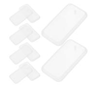 Healeved 20pcs Rectangle Silicone Resin Keychain Moulds for Jewelry Pendants, Multi-use Precision Casting Molds in White, for Craft Making and Team-Building Activities
