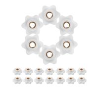 Healeved 20pcs Replacement Knobs for Rollator and Walker Handles, M6 Plastic and Copper Armrest Adjustment Knobs Ergonomic Design and Easy Adjustment, Accessories for Seniors