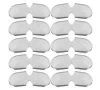 Healeved 20pcs Scale Armor Plates Cosplay Armor Accessories Medieval Style Iron Lightweight Ergonomic Design Stage Performances Silver