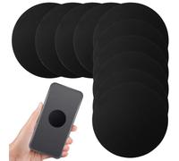 Healeved 20pcs Self-adhesive Metal Plate Magnetic Phone Bracket Disc Ultra-thin Iron Car Accessories Black Keeps Phone Stable and Safe While Driving