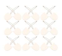Healeved 20pcs Tulip Shape Blank Wooden Pieces for DIY Supplies, Practical Synthetic Material Easy to Stain and Paint, for Painting and Party Hanging Decorations
