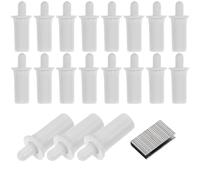 Healeved 20pcs Universal Plastic Shutter Repair Pins Kit with Telescopic Replacement Bolts for Home Louver Shutter Slat Repair and Exterior Window Maintenance Tools