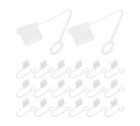 Healeved 20pcs USB Male Dust Covers - Silicone Protective Caps for USB Plug Connectors - Anti Dust & Lost Plug Cover for Charging Cables and Device Interfaces