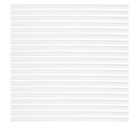 Healeved 20pcs White Plastic Report Covers Sliding Bars A4 Slide Binder Folder with Large Capacity Storage for Office and Meeting Document Protection and Quick Retrieval