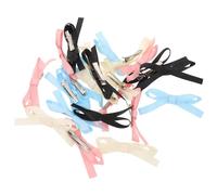 Healeved 24 Pcs Bow Clips Vibrant Ribbon Hair Accessories for Women Teens Secure Side Bang Bowknot Hair Pins in Bright Colors Versatile Barrettes for Ponytails