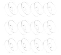 Healeved 24pcs Double-Sided 30mm PVC Suction Cups for Kitchen and Bathroom Organization, Strong Adhesive Plastic Sucker Pads for Glass, Window, and Automotive Use